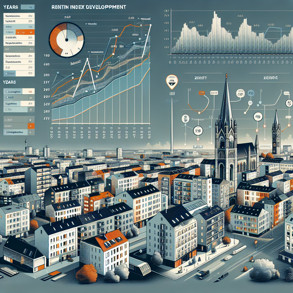 Mietspiegel-Entwicklung Zentrum Nordwest Leipzig vs. andere Stadtteile